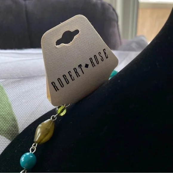 Robert Rose NWT Long Beaded Necklace Vintage - Picture 5 of 5